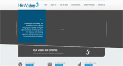 Desktop Screenshot of hirevisionstaffing.com
