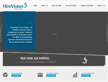 Tablet Screenshot of hirevisionstaffing.com
